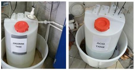 When the incident occurred these drums were not labelled and were almost identical in appearance.  The photos show temporary labels applied after the incident.